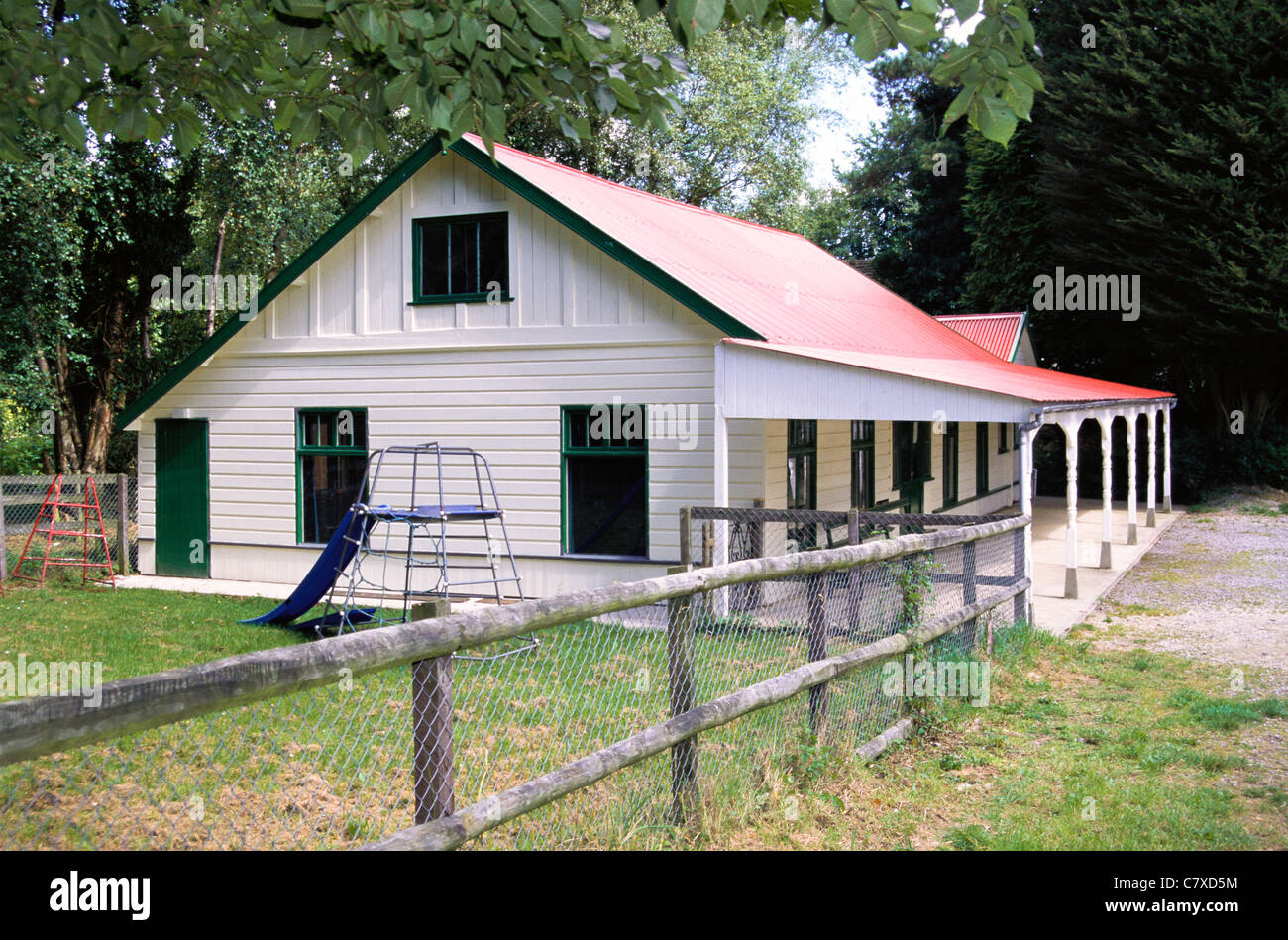 Colony Hall built in 1924 in the Whiteway Colony, a residential