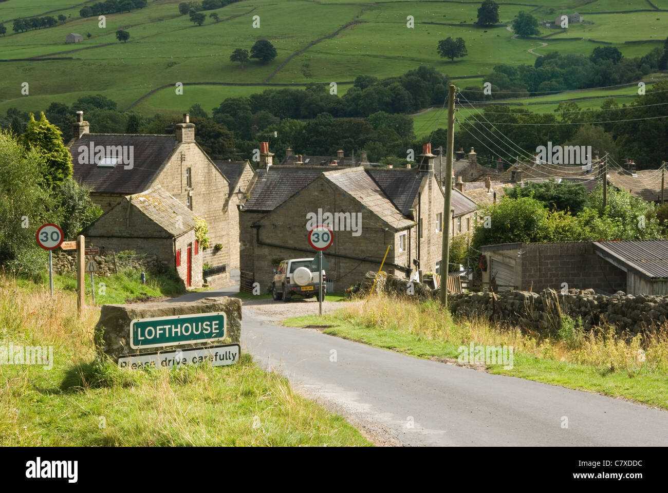 Lofthouse in the Yorkshire Dales, UK Stock Photo Alamy