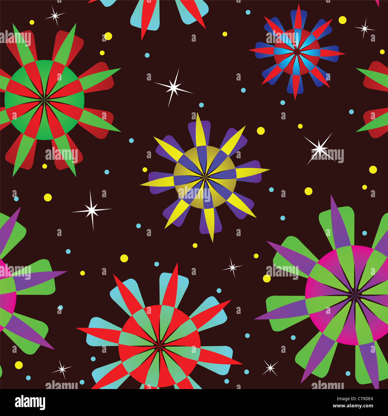 abstract geometric seamless texture, vector art illustration Stock ...