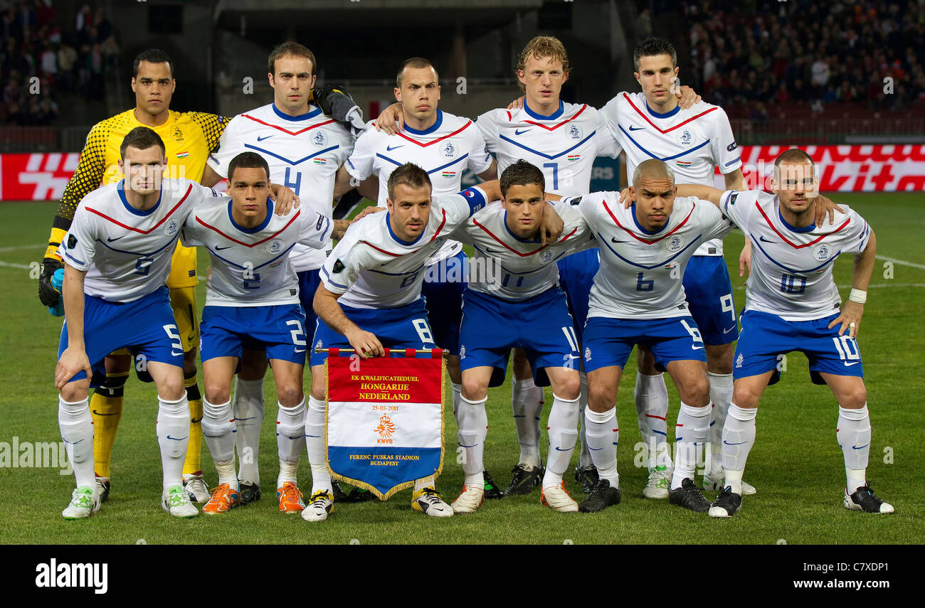 Hungary vs. Netherlands (0:4) UEFA Euro 2012 qualifying game Stock Photo -  Alamy