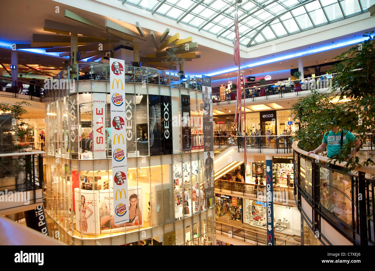 Prague, Czech Republic - Palladium shopping center namesti Republiky Stock  Photo - Alamy