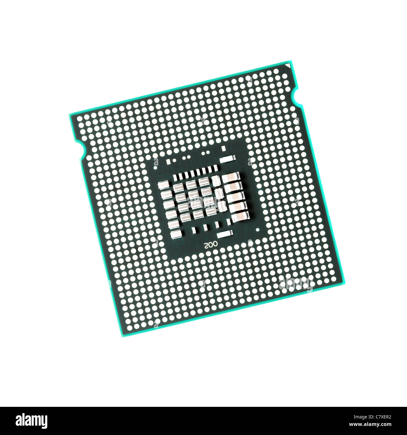 Computer CPU isolated on pure white background Stock Photo Alamy