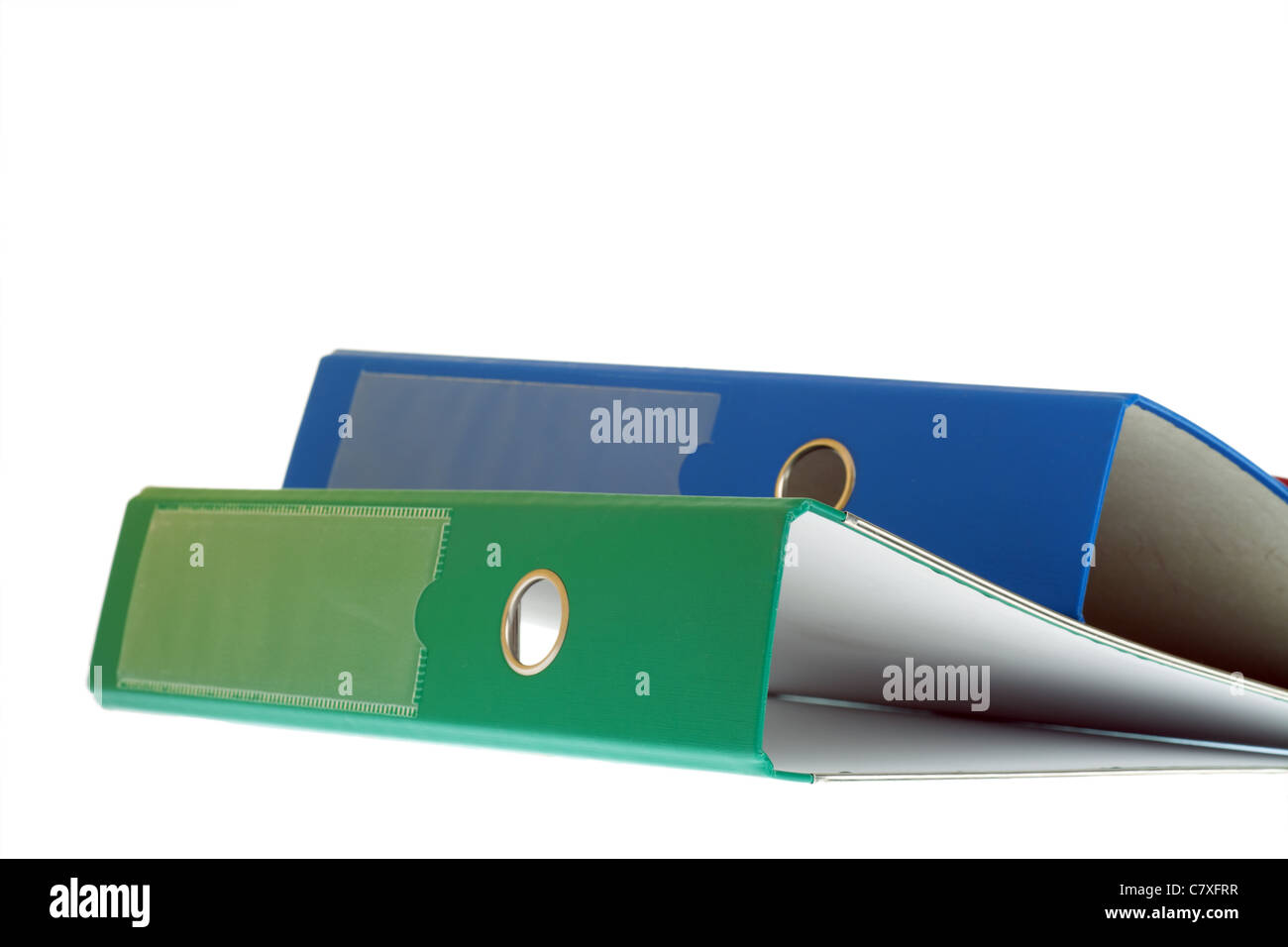 office folders binder isolated on white Stock Photo Alamy