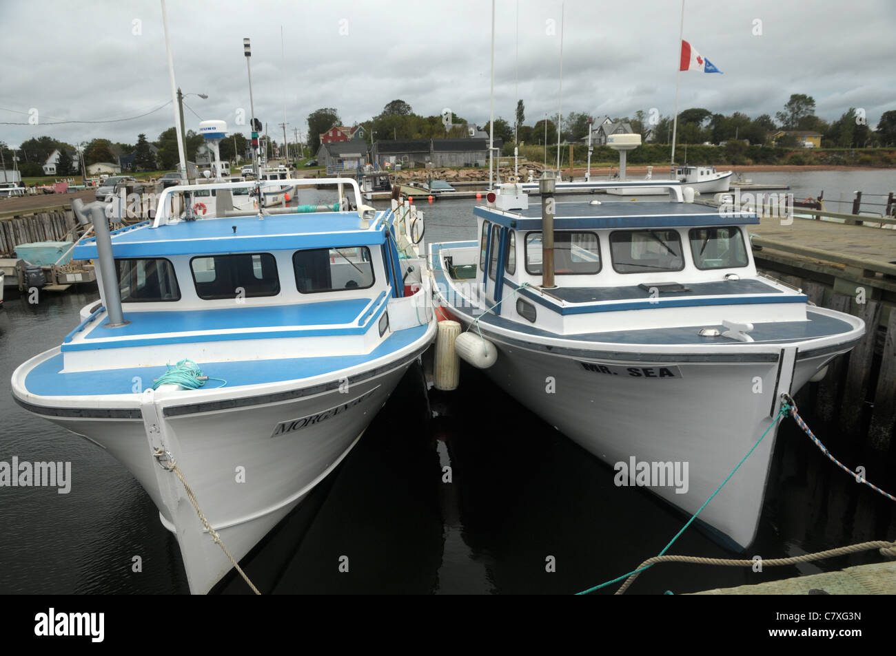 Canada, Prince Edward Island, North Cape, Seacow Pond, fishing boat Stock  Photo - Alamy