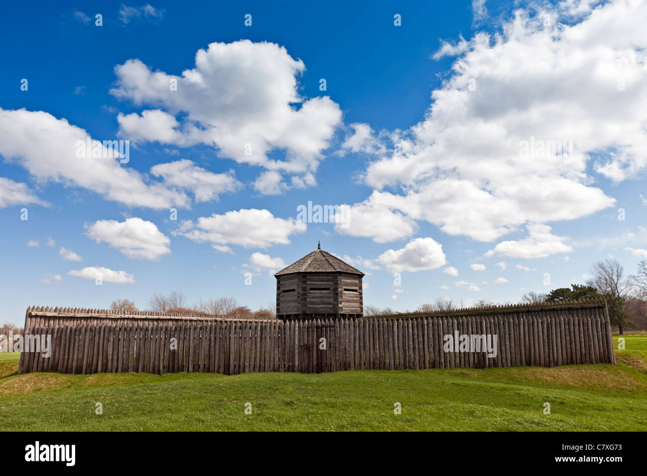 Canada,Ontario,Niagara-on-the-Lake, Fort George National Historic site,blockhouse Stock Photo