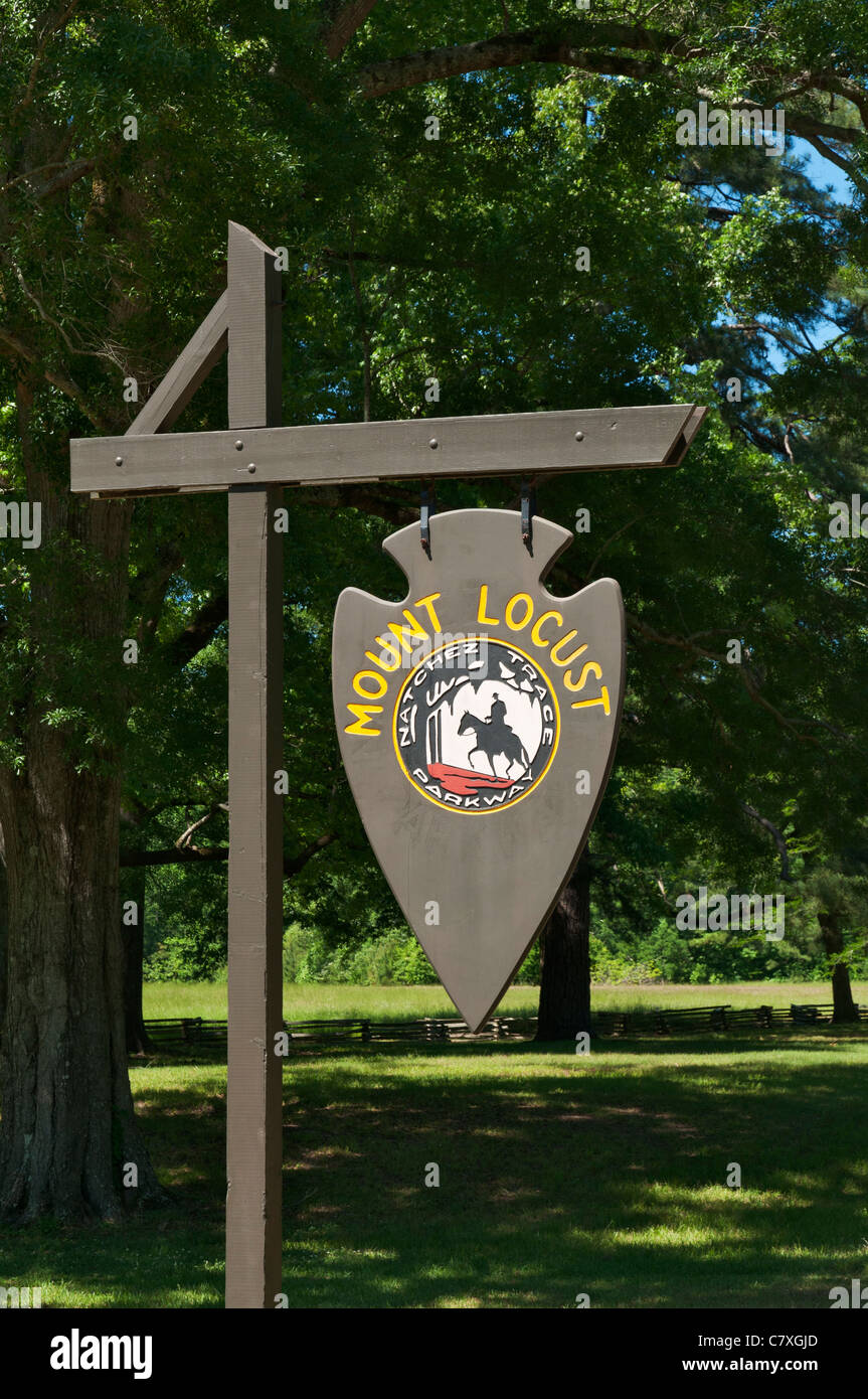 Mississippi, Natchez Trace Parkway, Mount Locust historic inn built