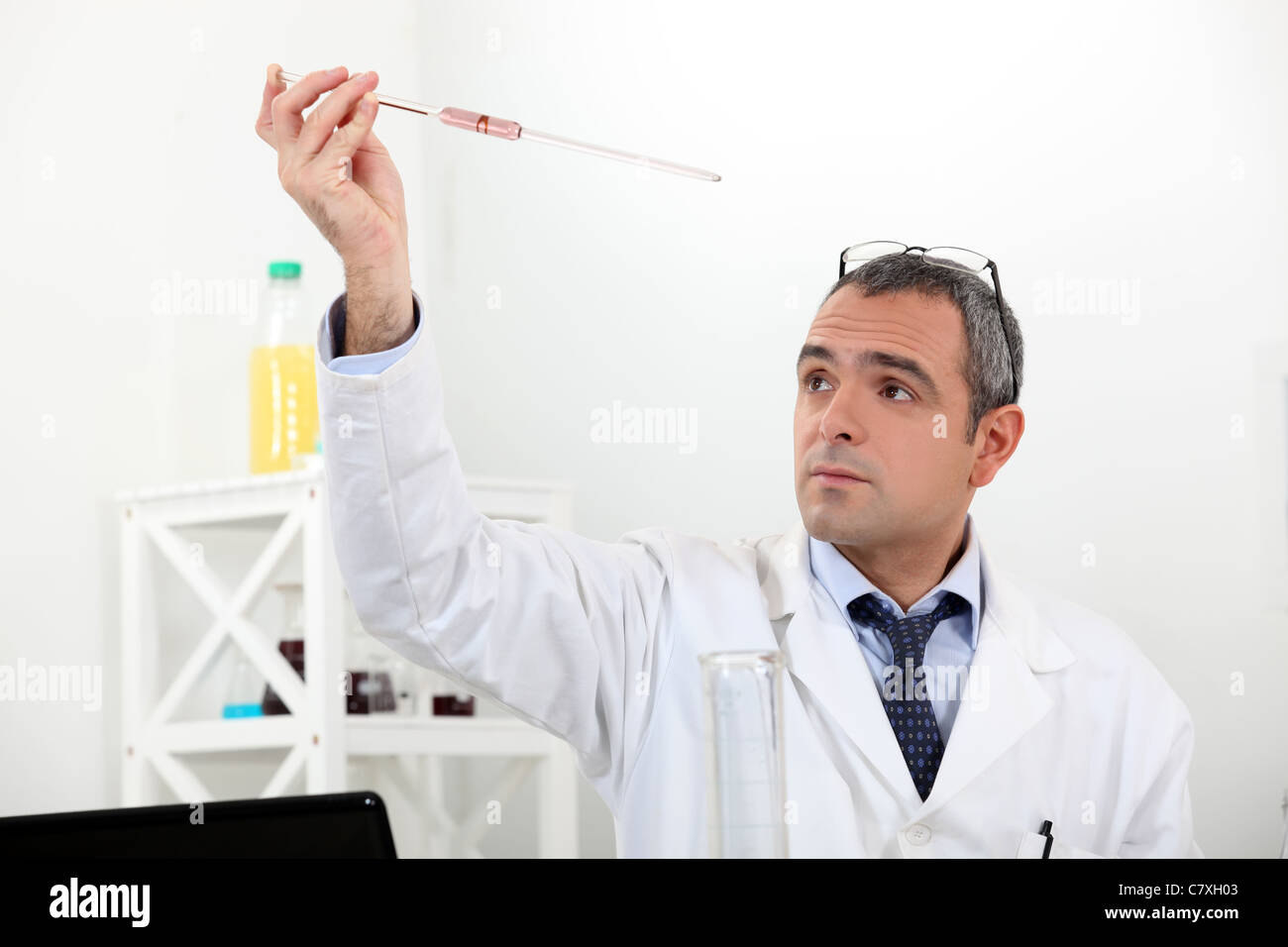 portrait of a lab assistant Stock Photo - Alamy
