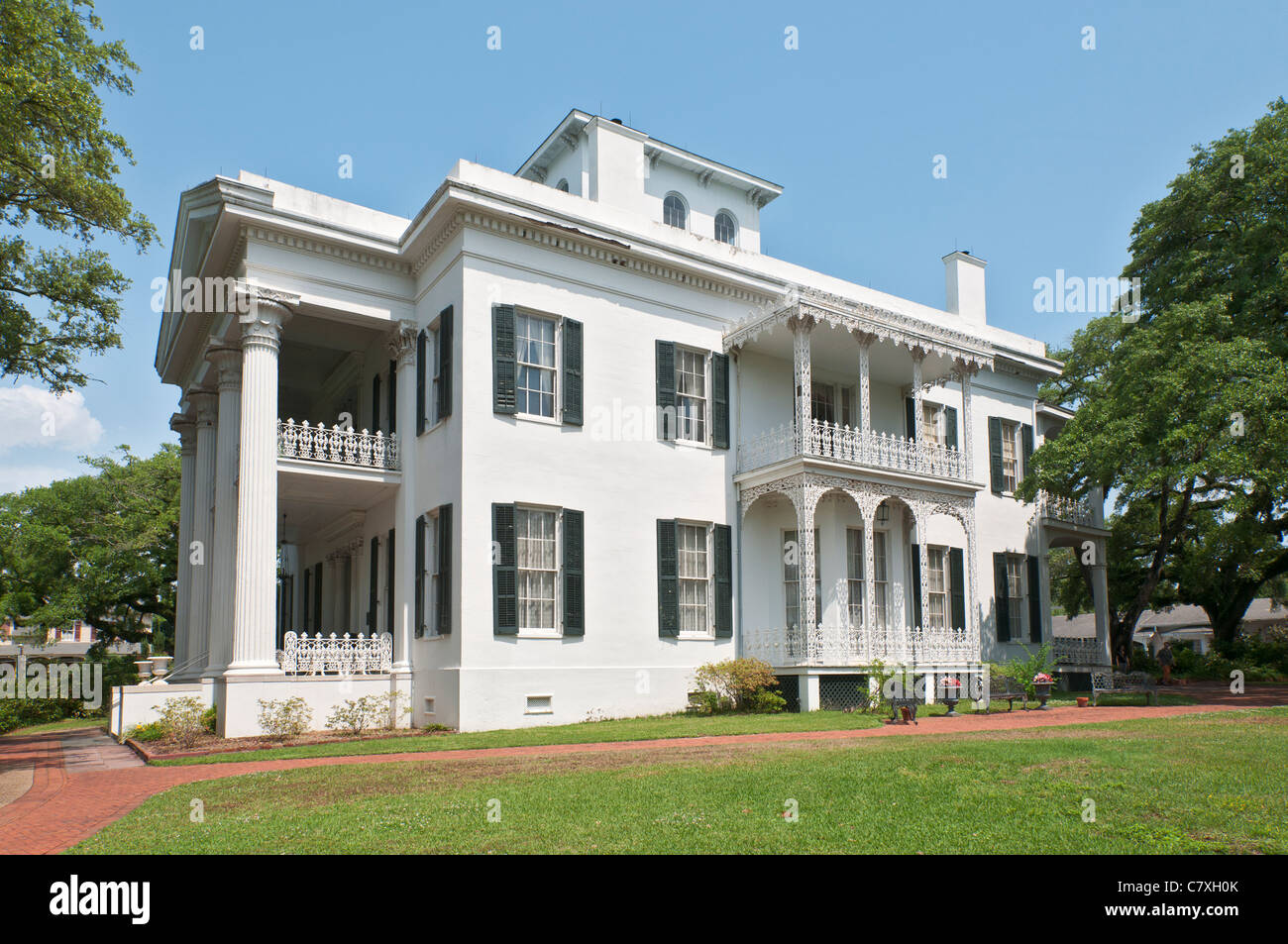 Mississippi, Natchez, Stanton Hall, Greek Revival antebellum mansion built 1857, a National Historic Landmark Stock Photo