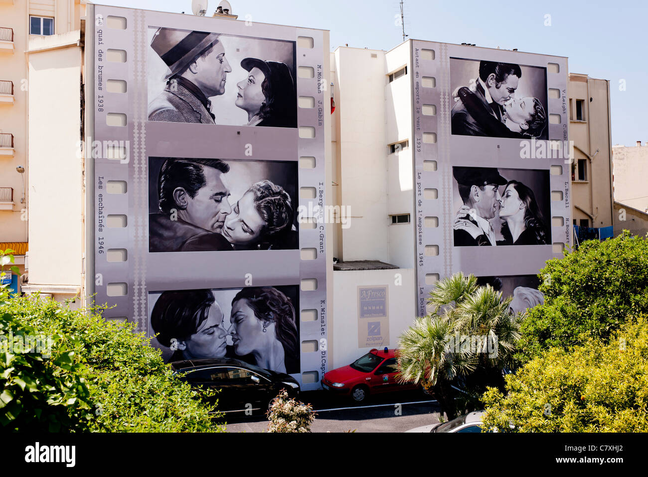 Murs peints de Cannes Stock Photo