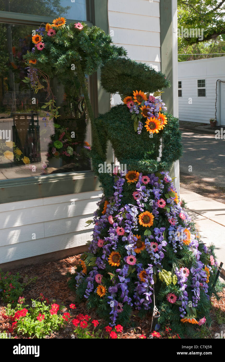 Mississippi, Ocean Springs, Downtown, flower shop floral display Stock