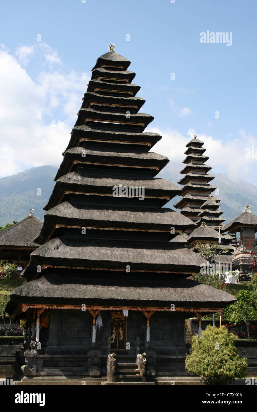 Besakih Mother Temple on the slopes of Mount Agung, Bali Stock Photo