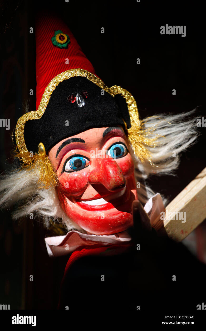 Punch and Judy Show at the Covent Garden Punch & Judy Festival in London Stock Photo