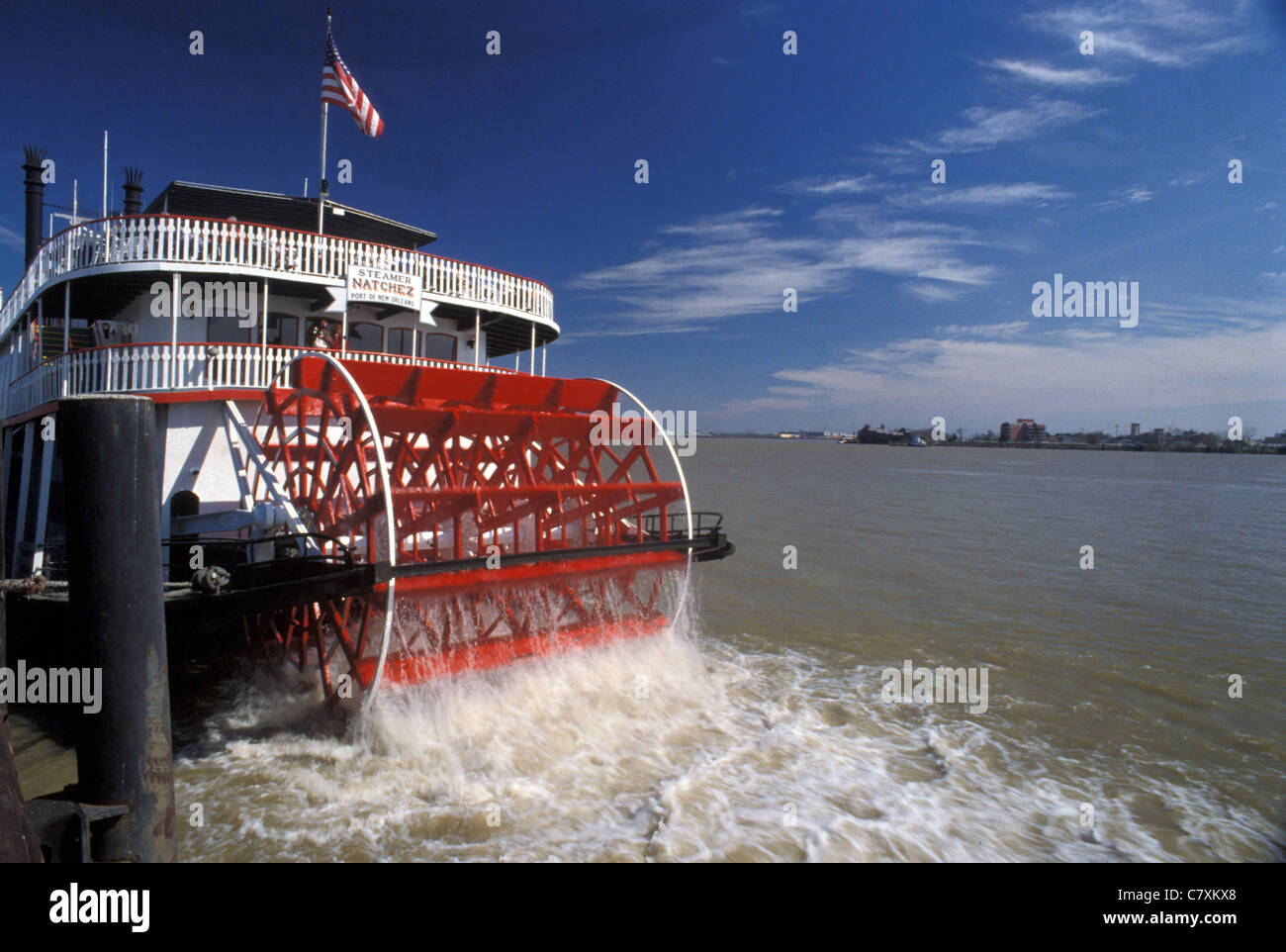 USA, Louisiana, New Orleans, typical paddle steamer Stock Photo Alamy