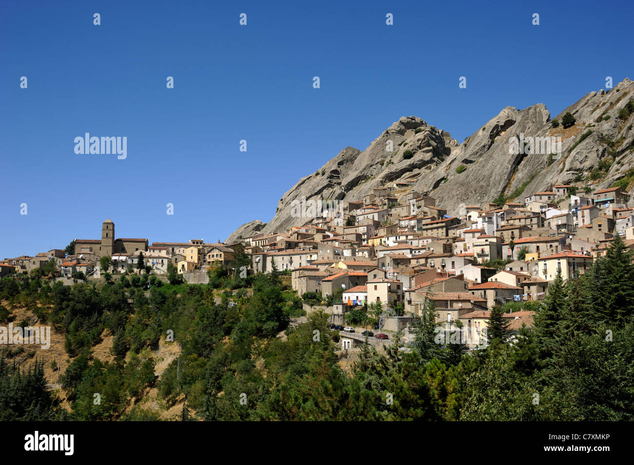 Italy, Basilicata, Dolomiti Lucane Regional Park, Pietrapertosa Stock Photo