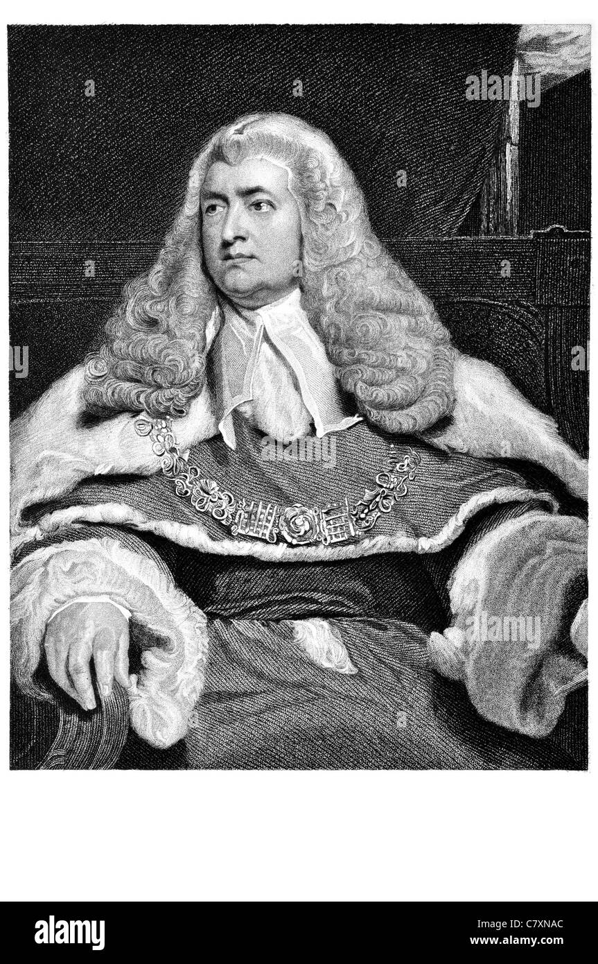 Edward Law 1st Baron Ellenborough PC KC 1750 1818 English judge Member of Parliament Attorney General Lord Chief Justice Judge Stock Photo