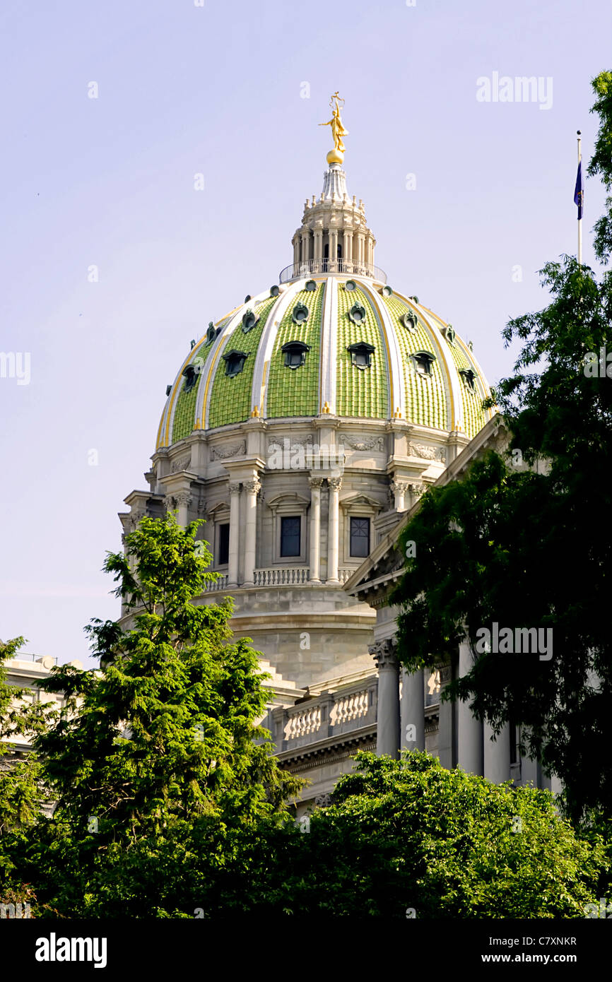 The State Capitol Building At Harrisburg Pennsylvania PA Stock Photo ...