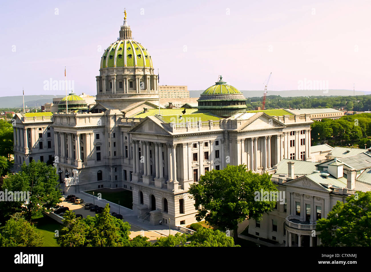 The State Capitol building at Harrisburg