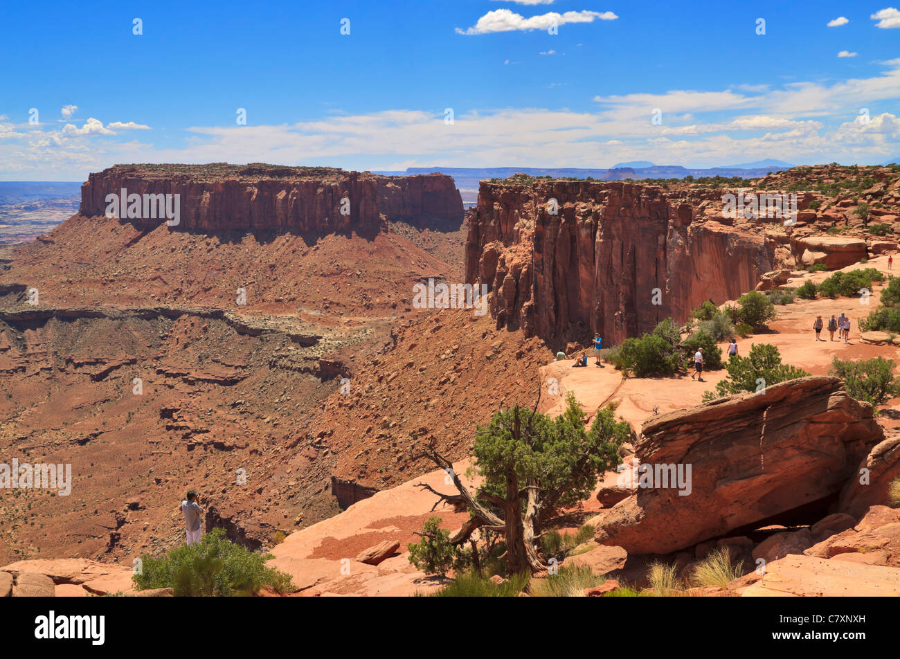 Candlestick Tower Overlook, Canyonlands National Park, Utah Stock Photo