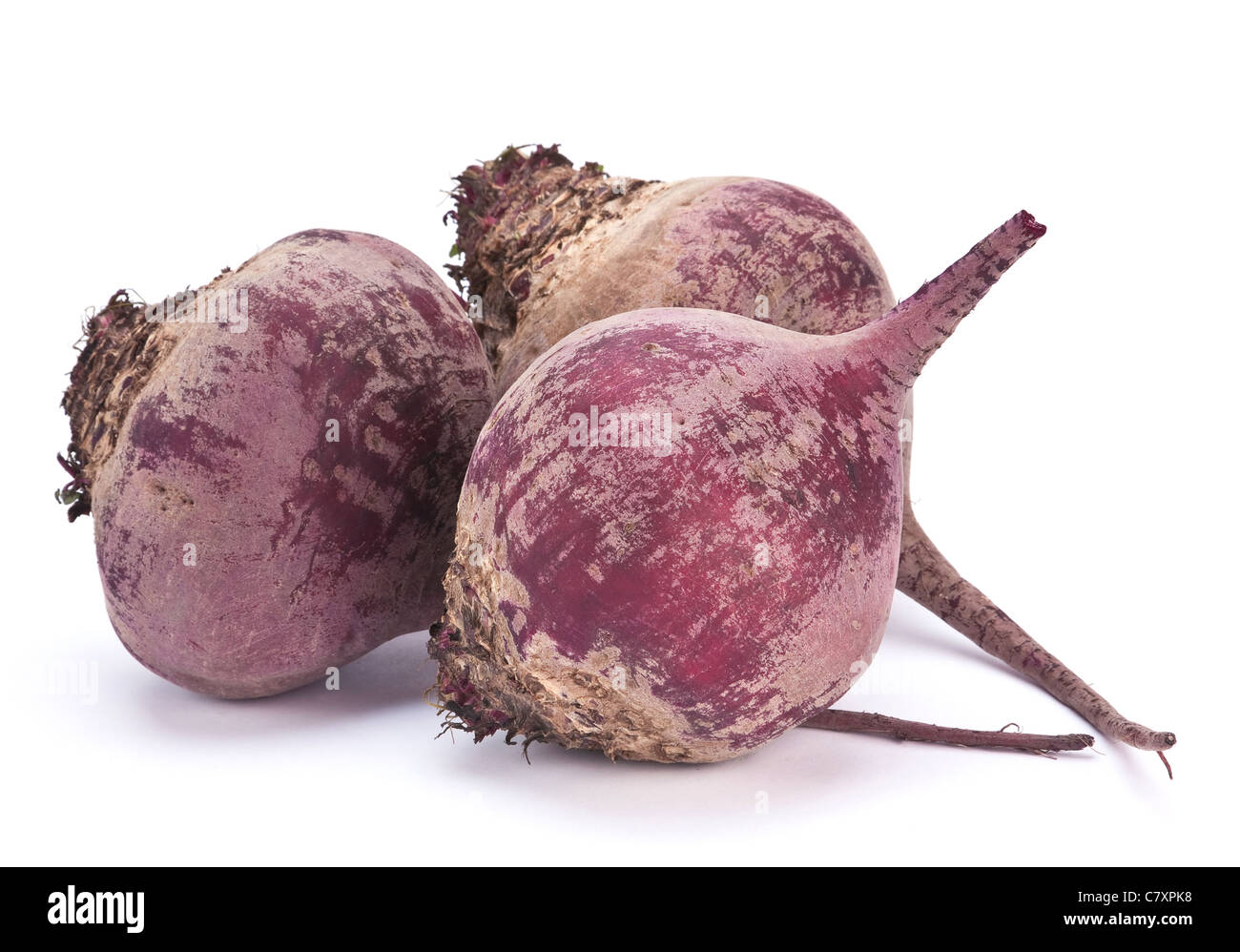 Ripe bet root vegetable isolated on white Stock Photo