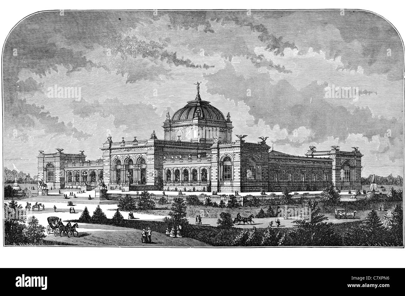 Imperial monumental hall Black and White Stock Photos & Images - Alamy