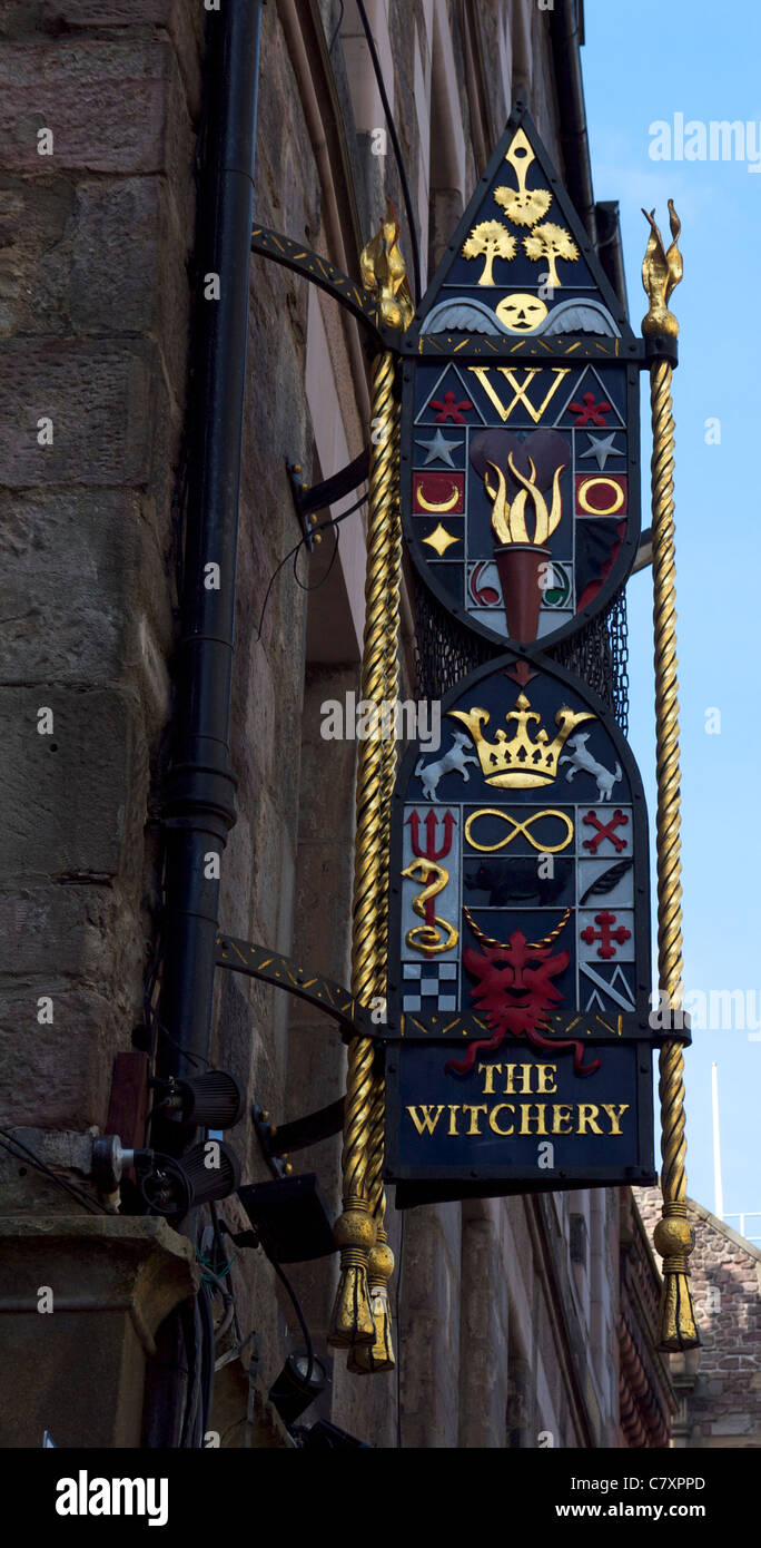 The Witchery public house on the Royal Mile in Edinburgh Stock Photo