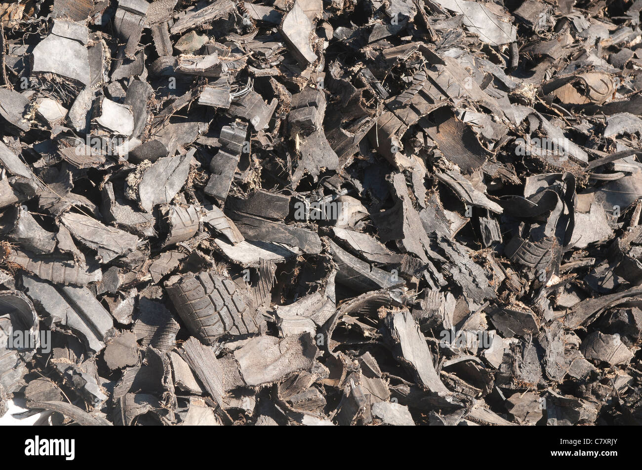 Shredded tires Stock Photo Alamy
