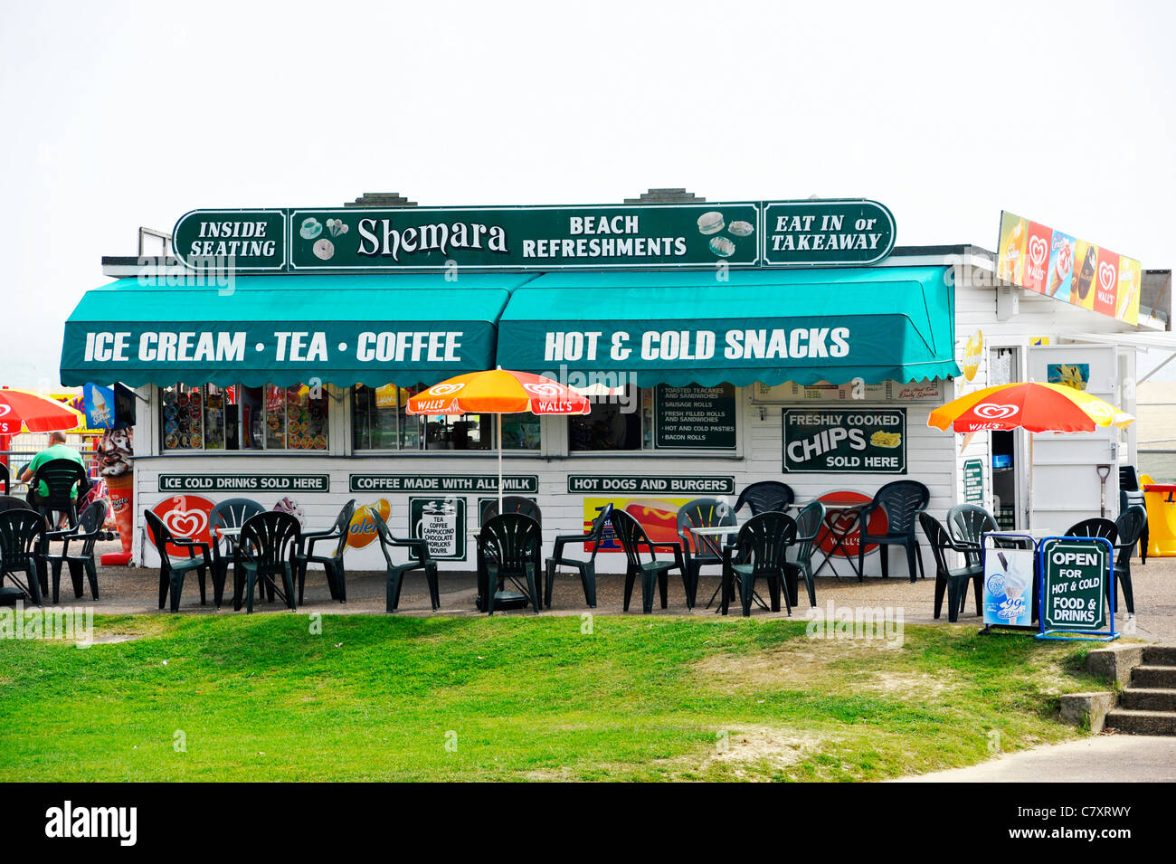 Fast food stall at Great Yarmouth Stock Photo Alamy