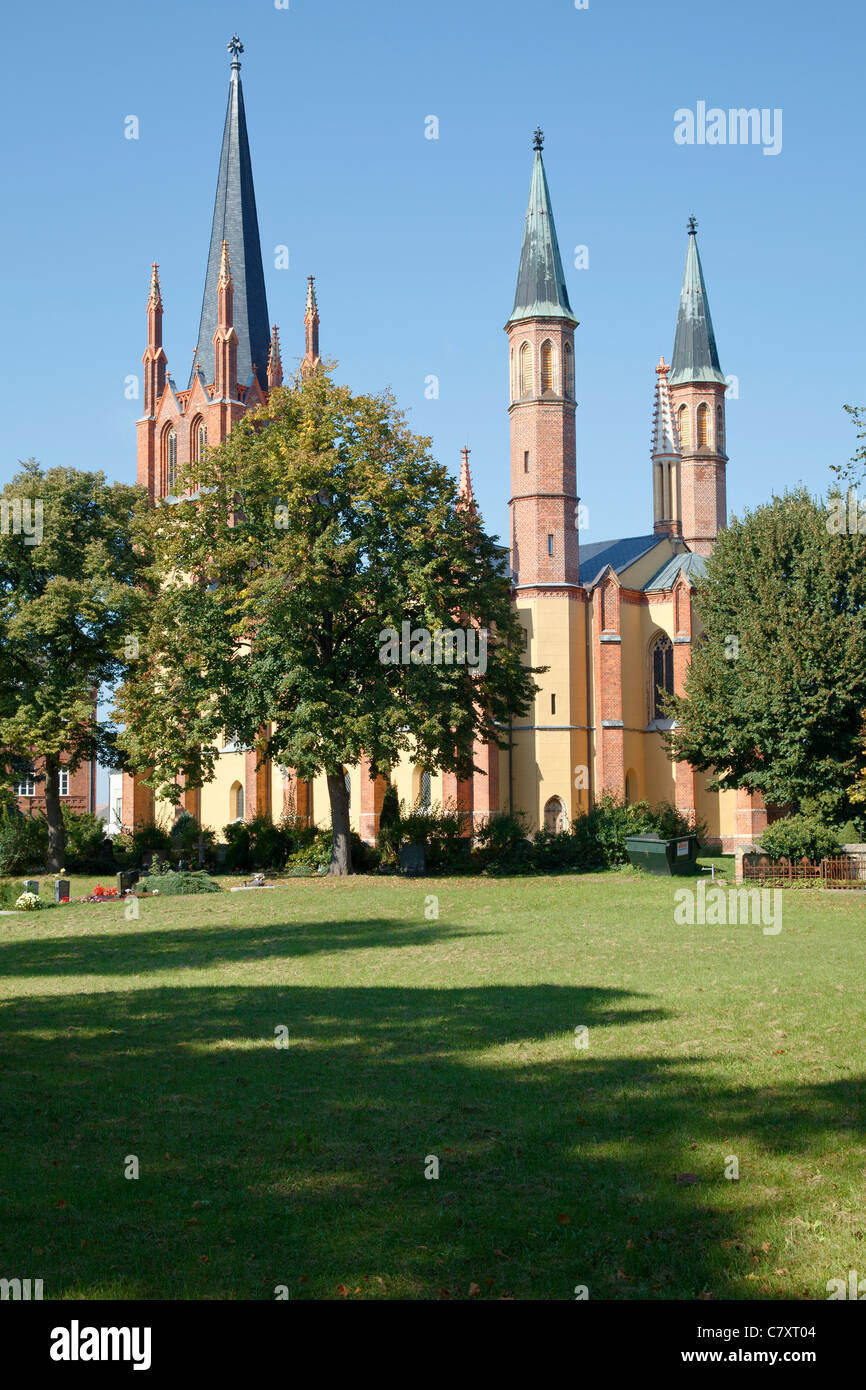 Heilig Geist Kirche, Werder Havel, Brandenburg, Germany Stock Photo