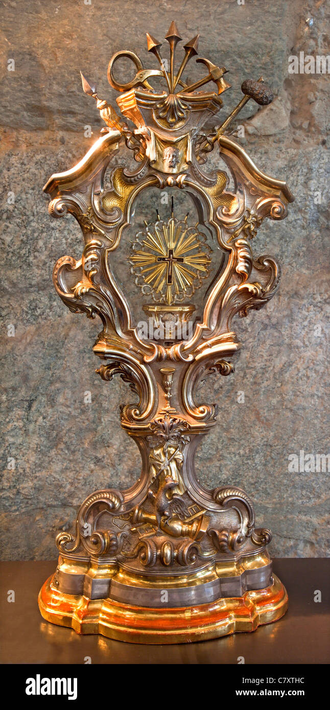Milan - relic of holy Cross - museum by Cappella Portinari Stock Photo