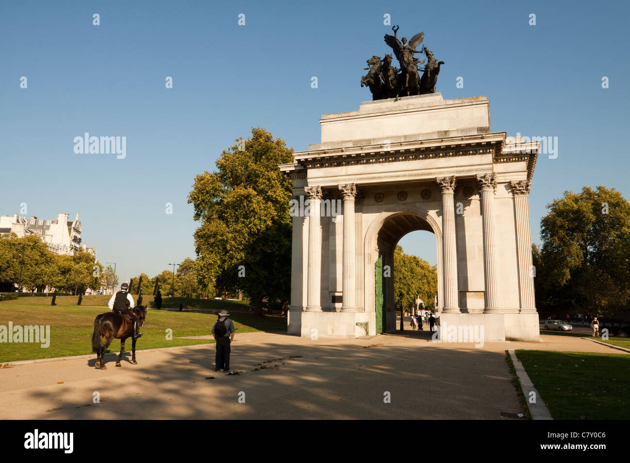 Wellington Arch, Hyde Park Corner, one of Londons famous iconic