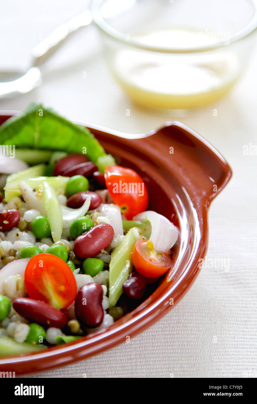 Bean & grains salad Stock Photo Alamy