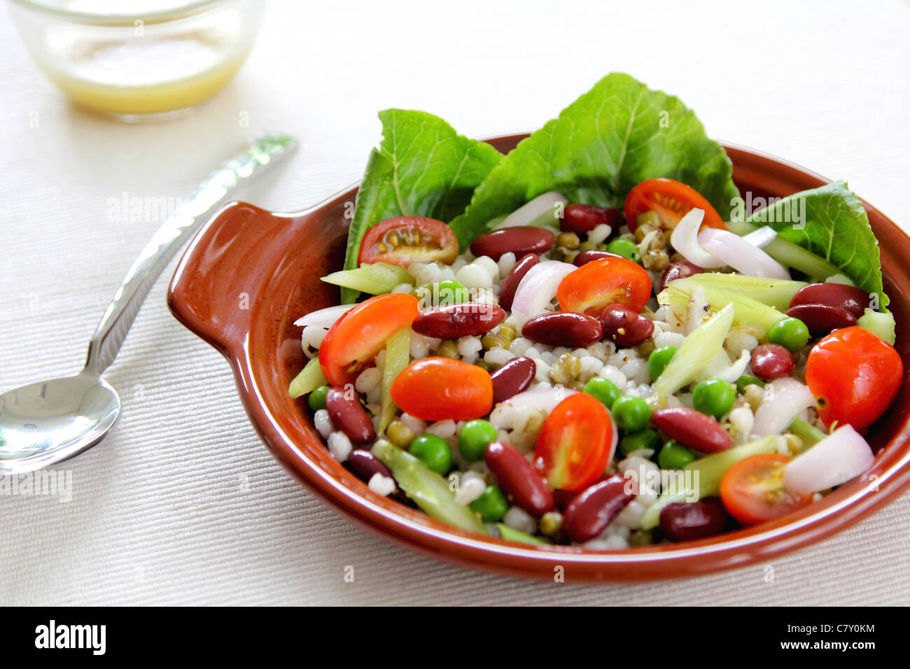 Bean & grains salad Stock Photo Alamy
