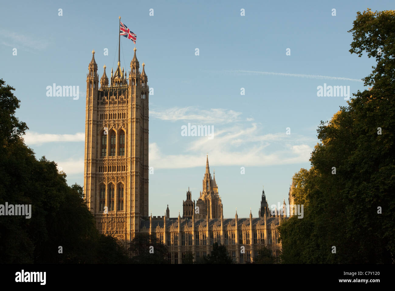 Victoria Tower, Palace of Westminster, London, England, UK Stock Photo