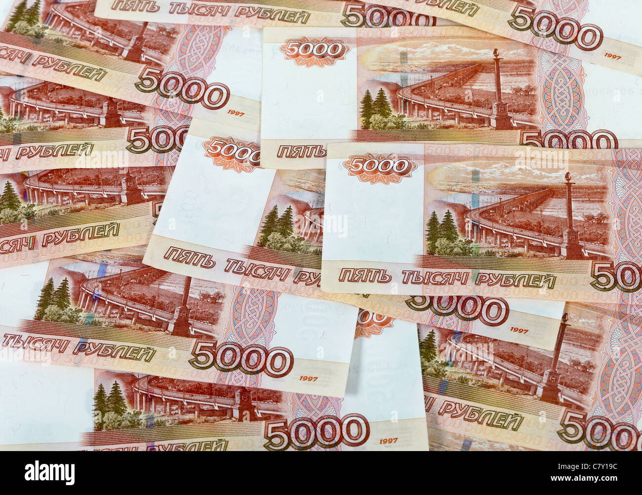 Money Background Of Russian Roubles Stock Photo Alamy