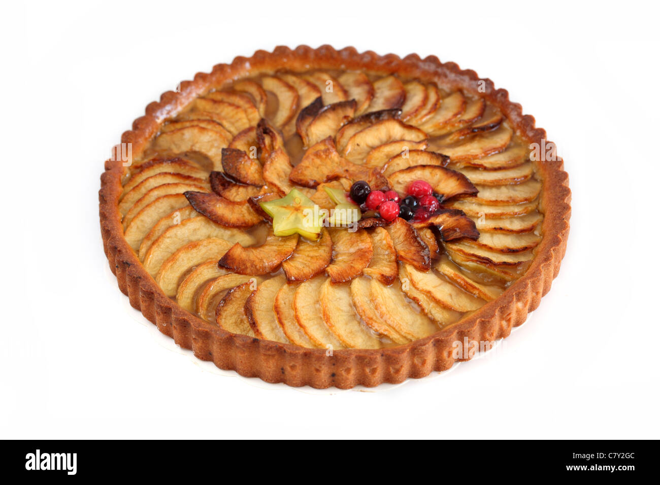 Tarte aux pommes Apple pie Stock Photo Alamy