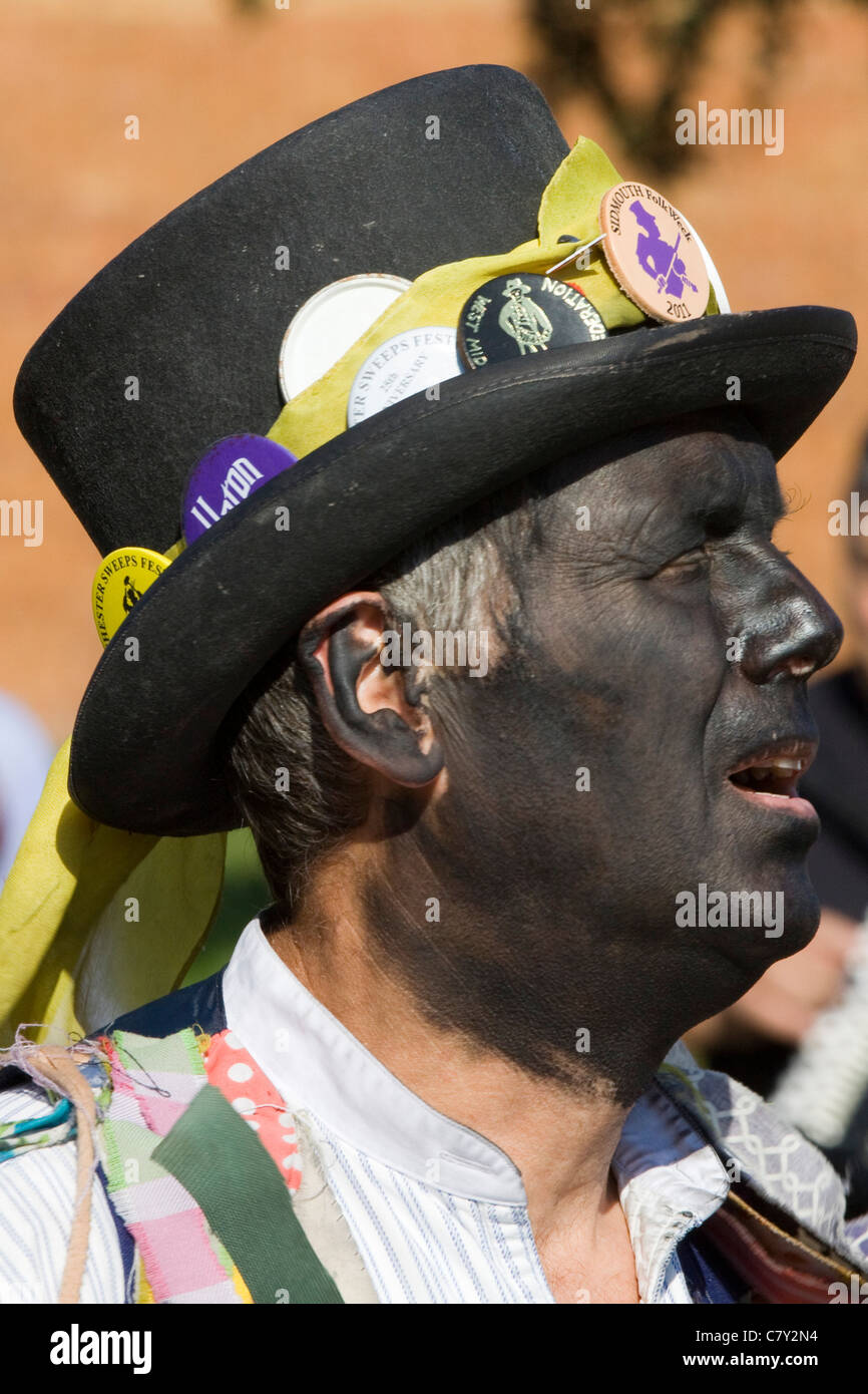 Morris dancer British folk dance Armaleggan Stock Photo Alamy