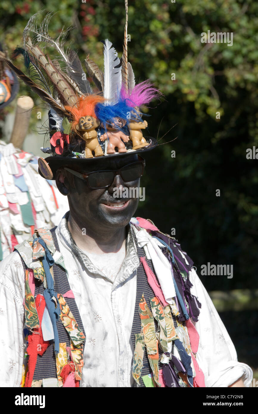Morris dancer British folk dance Armaleggan Stock Photo Alamy