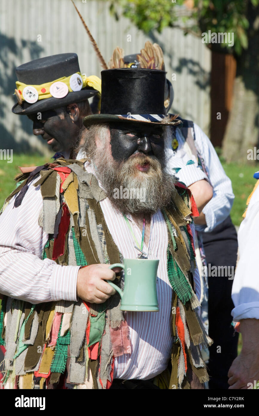 Morris dancer British folk dance Armaleggan Stock Photo Alamy
