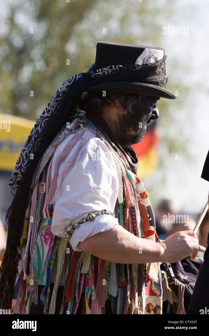 Morris dancer British folk dance Armaleggan Stock Photo Alamy
