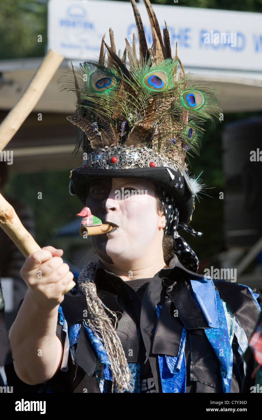 Morris dancer British folk dance Armaleggan Stock Photo Alamy