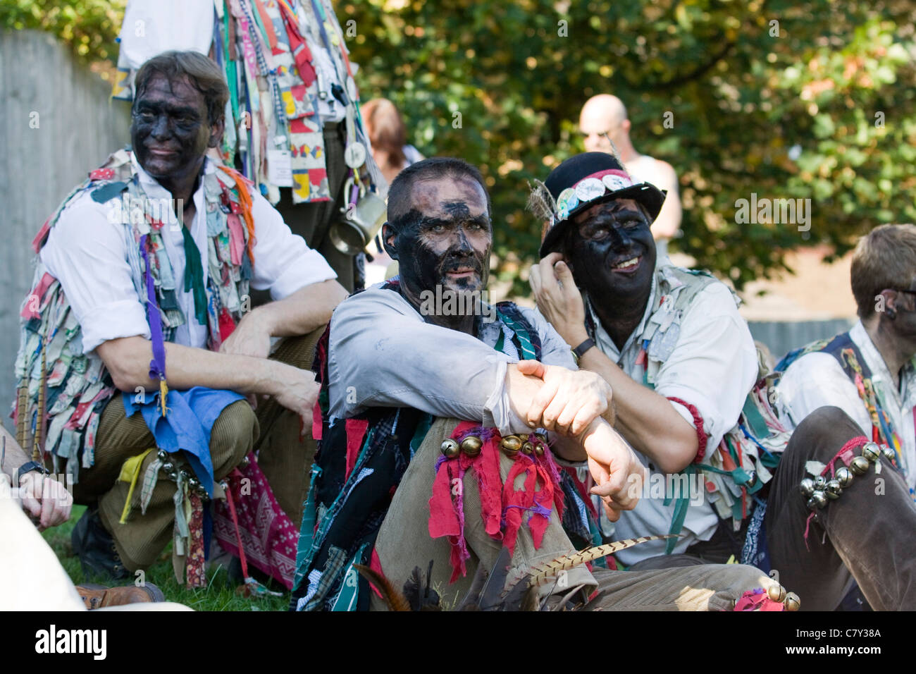 Morris dancer British folk dance Armaleggan Stock Photo Alamy