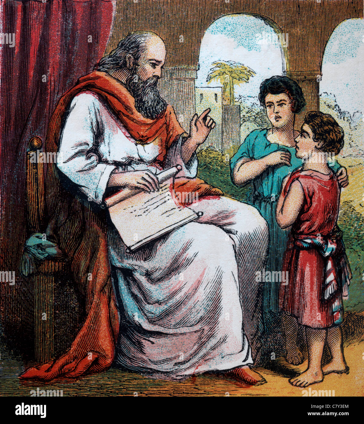 Bible Stories- Illustration From The Proverbs Of Solomon III Stock Photo