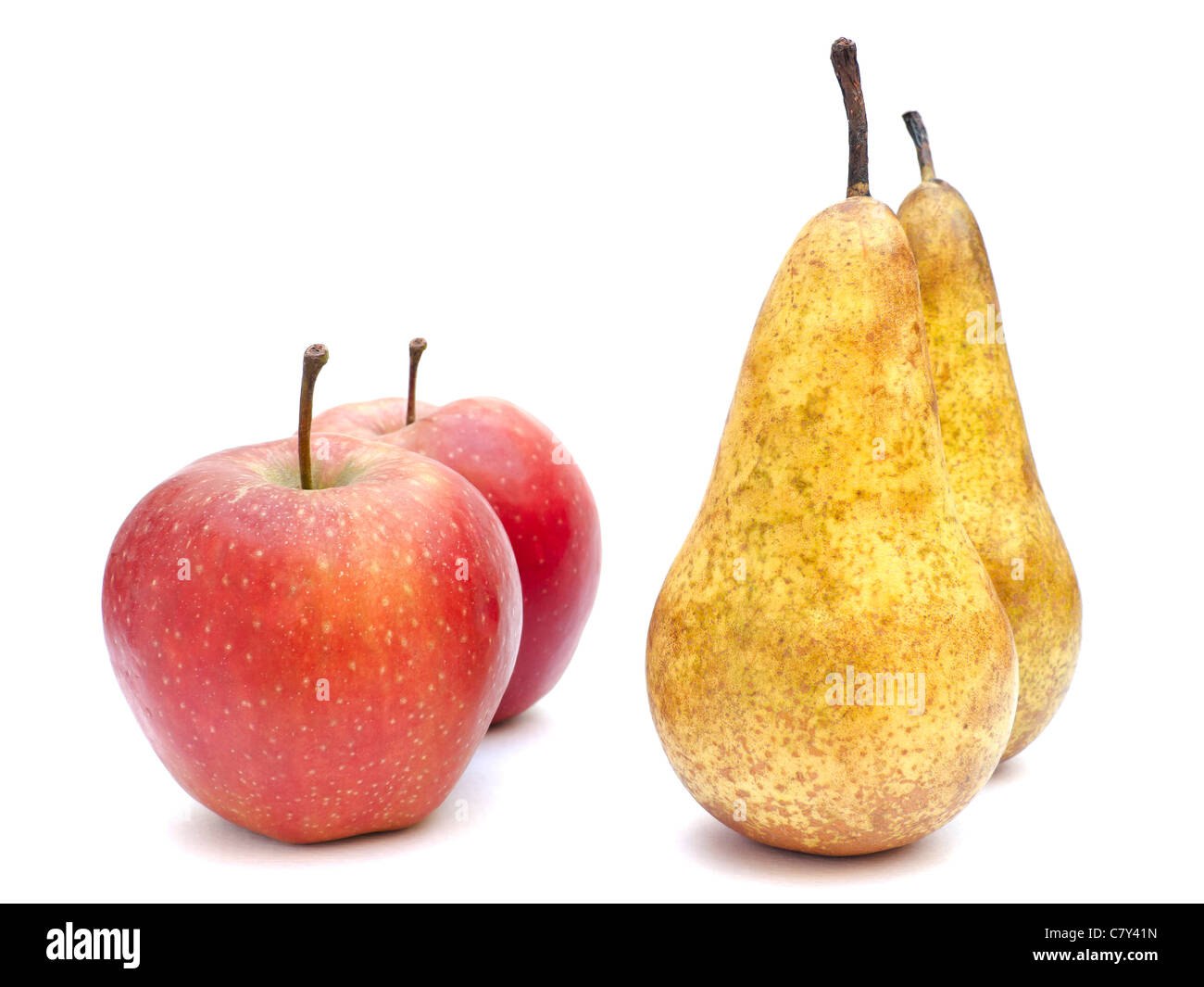 Comparing Apples to Pears Stock Photo Alamy