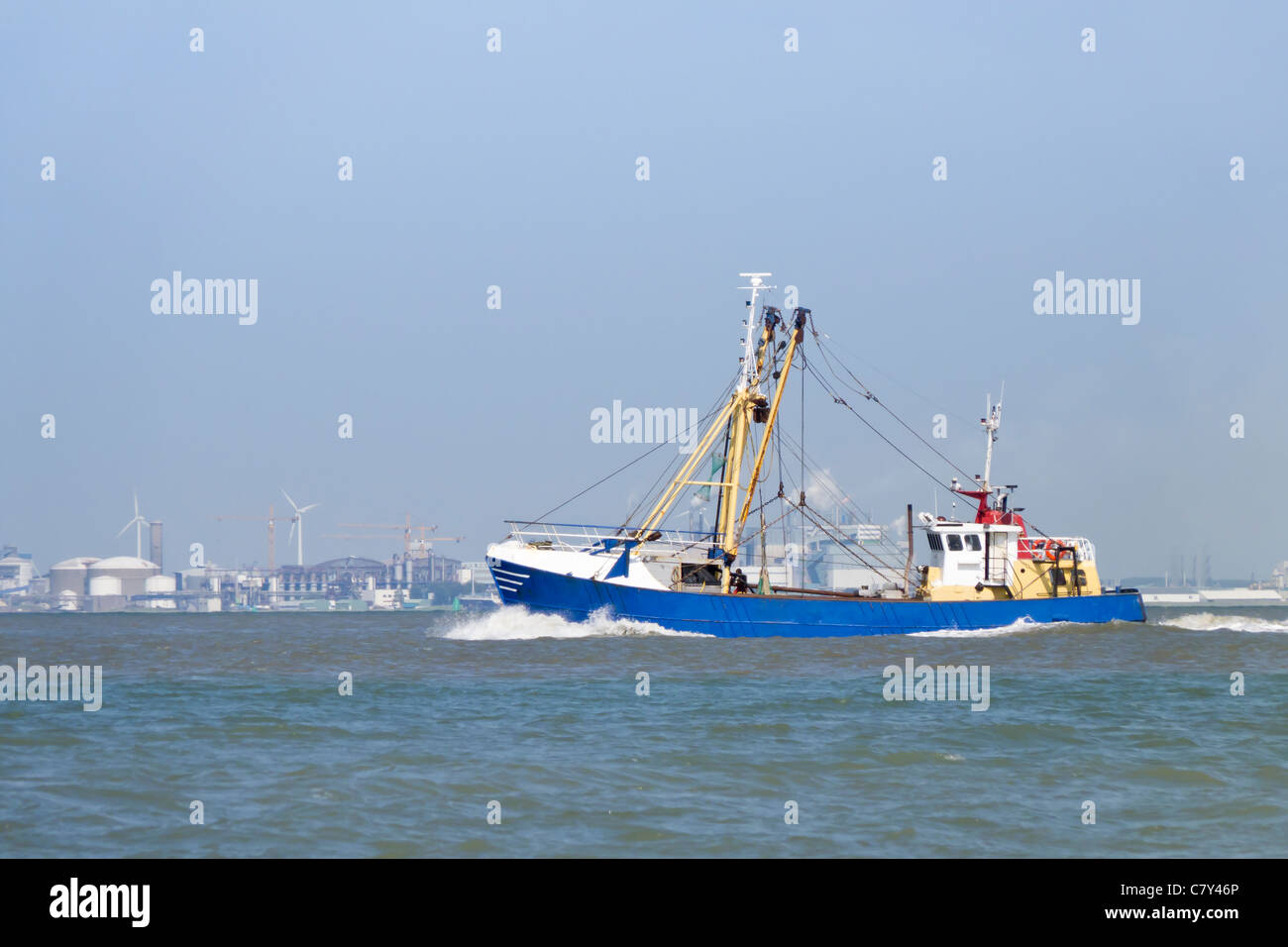 Dutch Fishing Boat Stock Photo