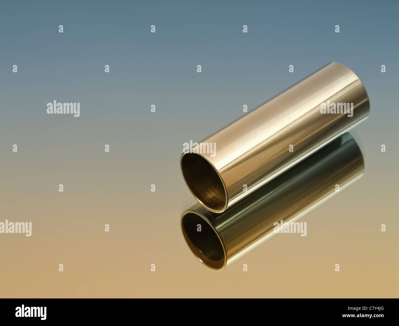 Guitar slide on gradient background Stock Photo Alamy