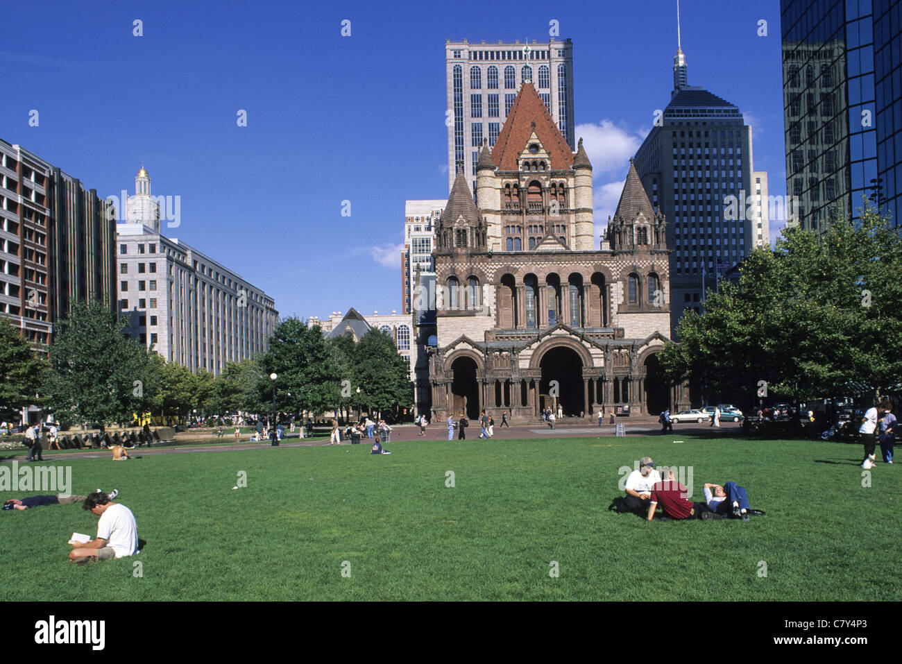 Usa, Massachusetts, Boston, Trinity Church Stock Photo