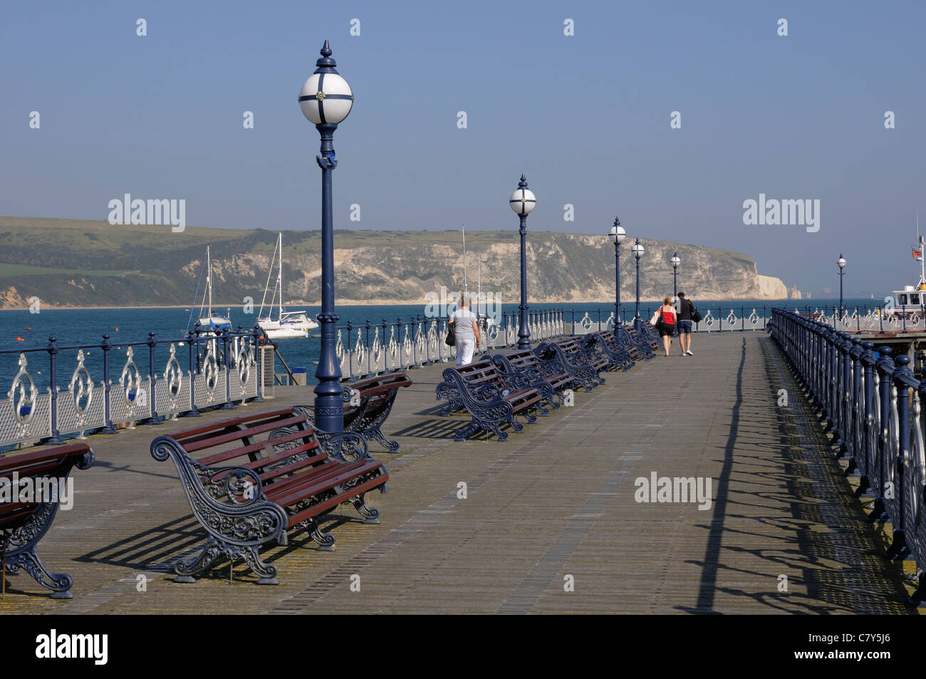 Swanage Pier Dorset southern England UK Stock Photo