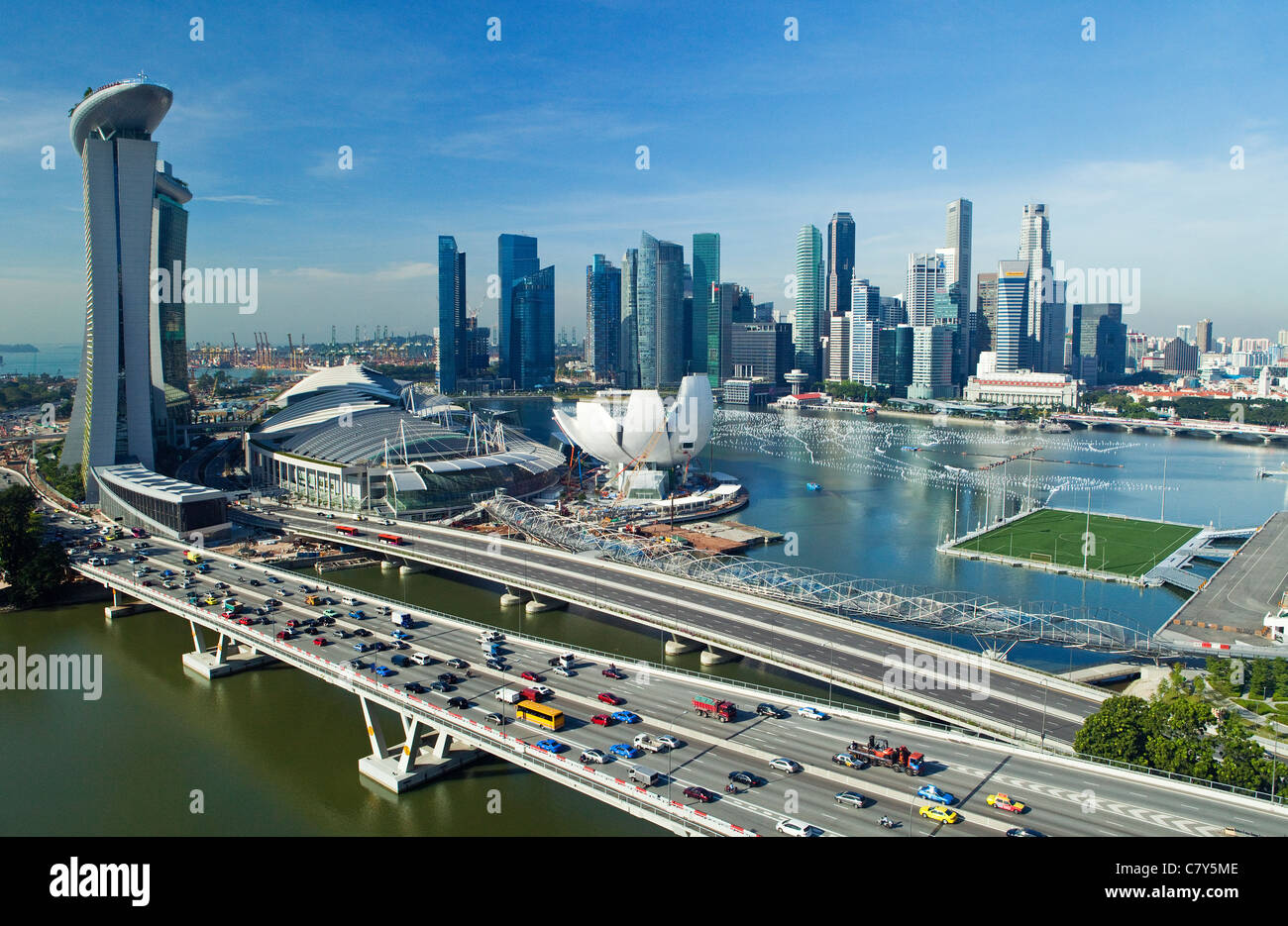 Singapore Skyline Stock Photo