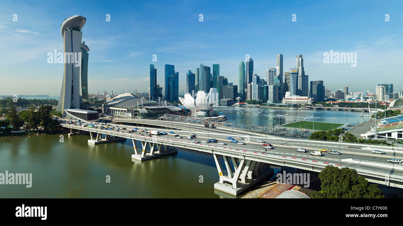 Singapore Skyline Stock Photo