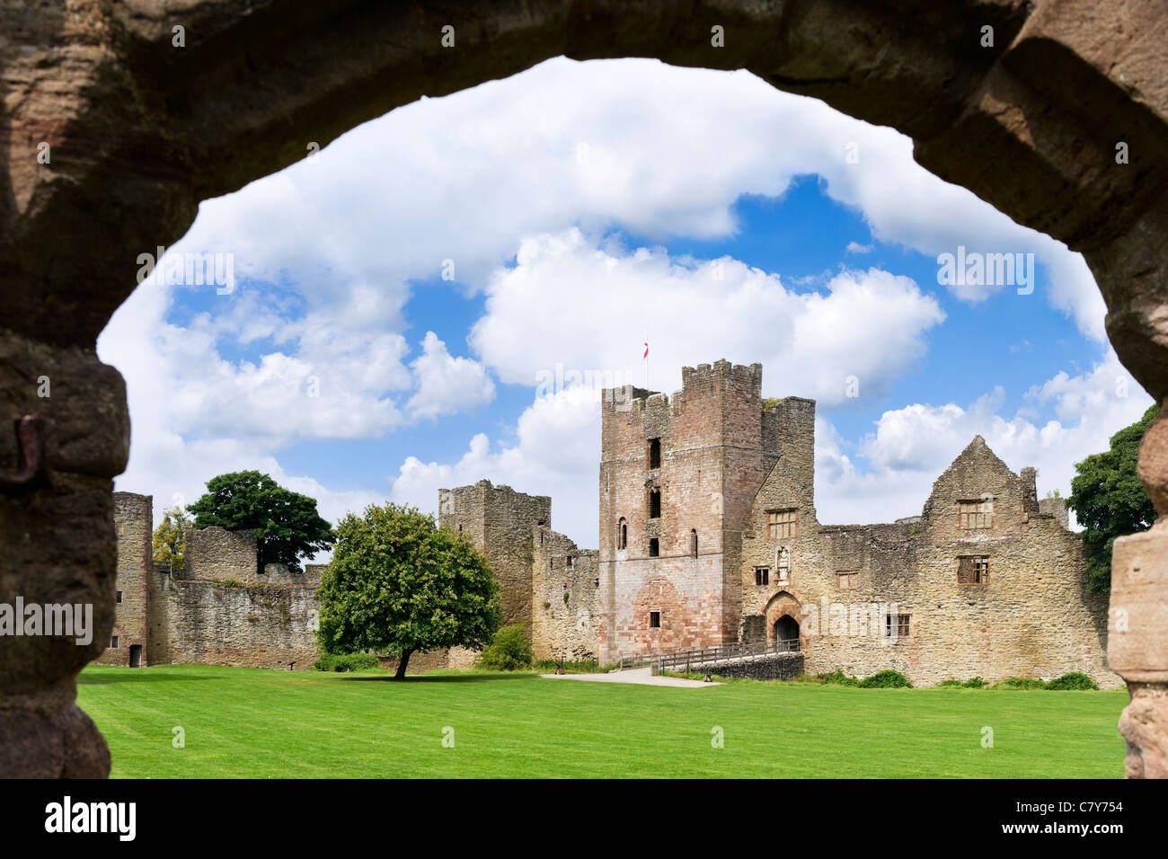 Ruins of Ludlow Castle, Ludlow, Shropshire, England, UK Stock Photo